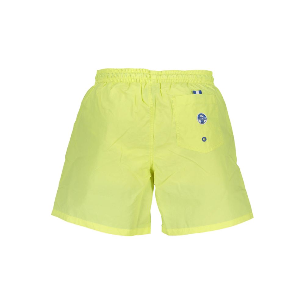 Yellow Polyester Swimwear