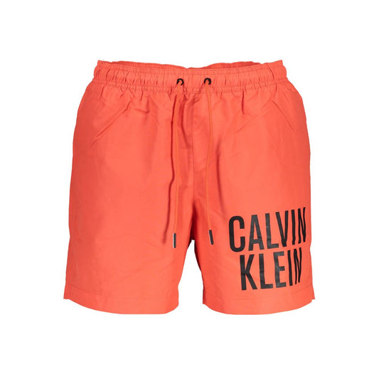 Red Polyester Swimwear