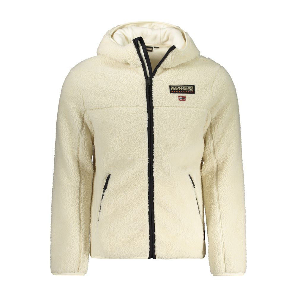 White Polyester Jackets & Coat