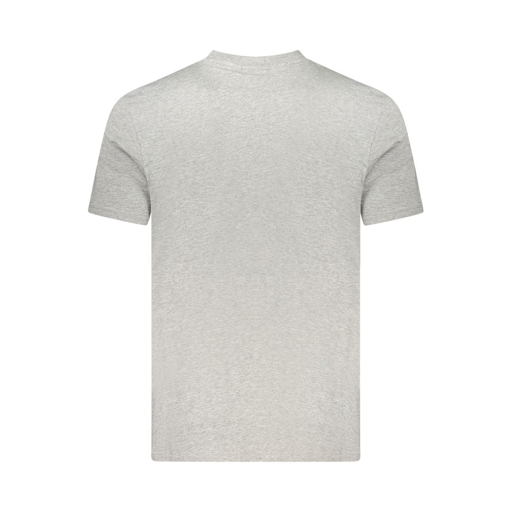 Gray Cotton Men T-Shirt