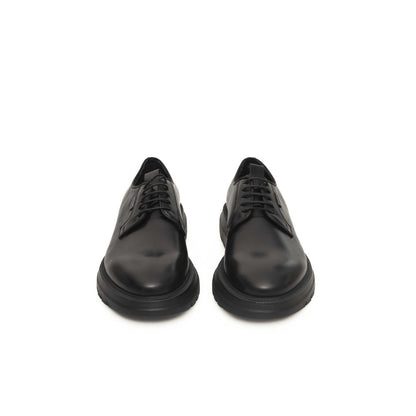 Black Calfskin Men Derby Shoe