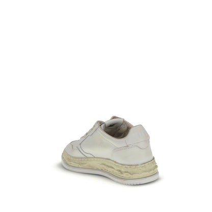 White Leather Athletic Sneakers
