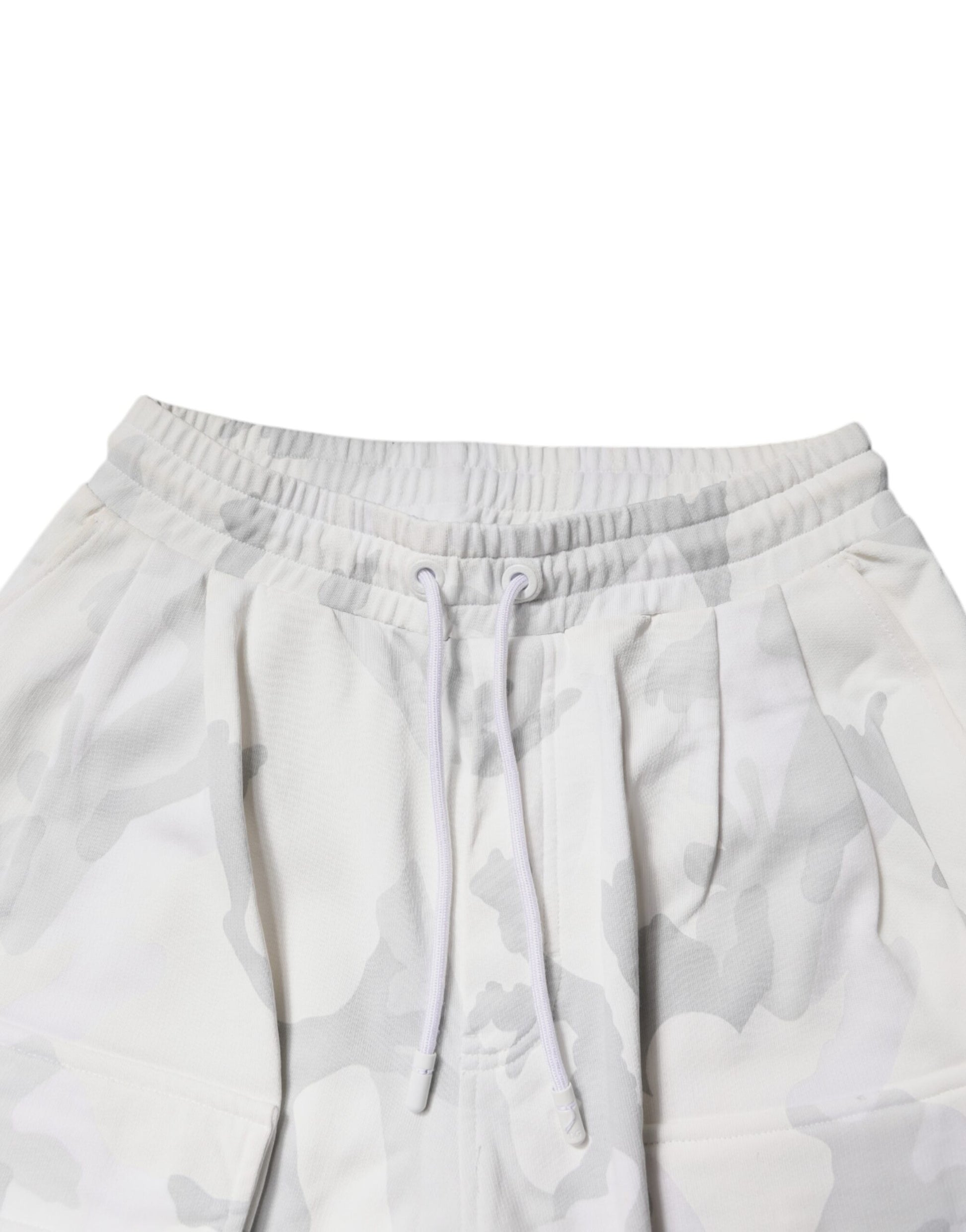 White Camouflage Cargo Jogger Sweatpants Pants