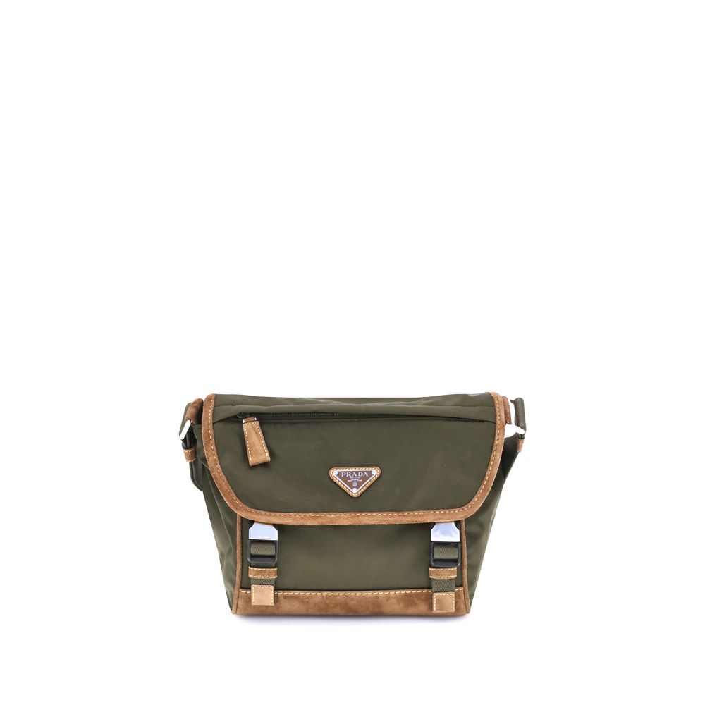 Green Recycled Polyamide Shoulder Bag