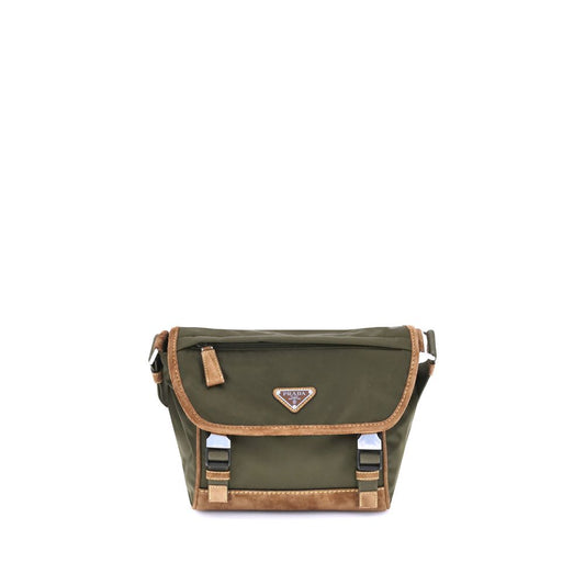 Green Recycled Polyamide Shoulder Bag