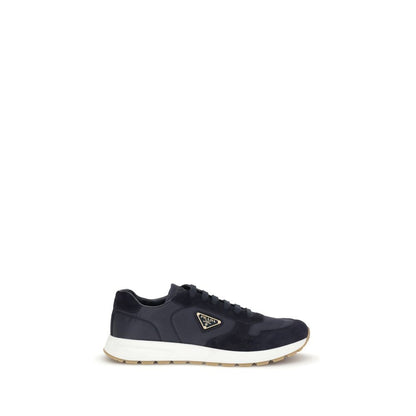 Blue Recycled Polyamide Athletic Sneakers