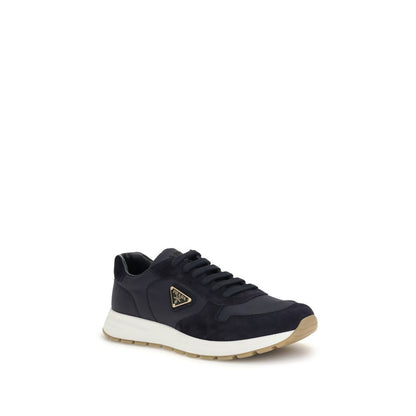 Blue Recycled Polyamide Athletic Sneakers