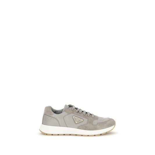 Gray Recycled Polyamide Athletic Sneakers