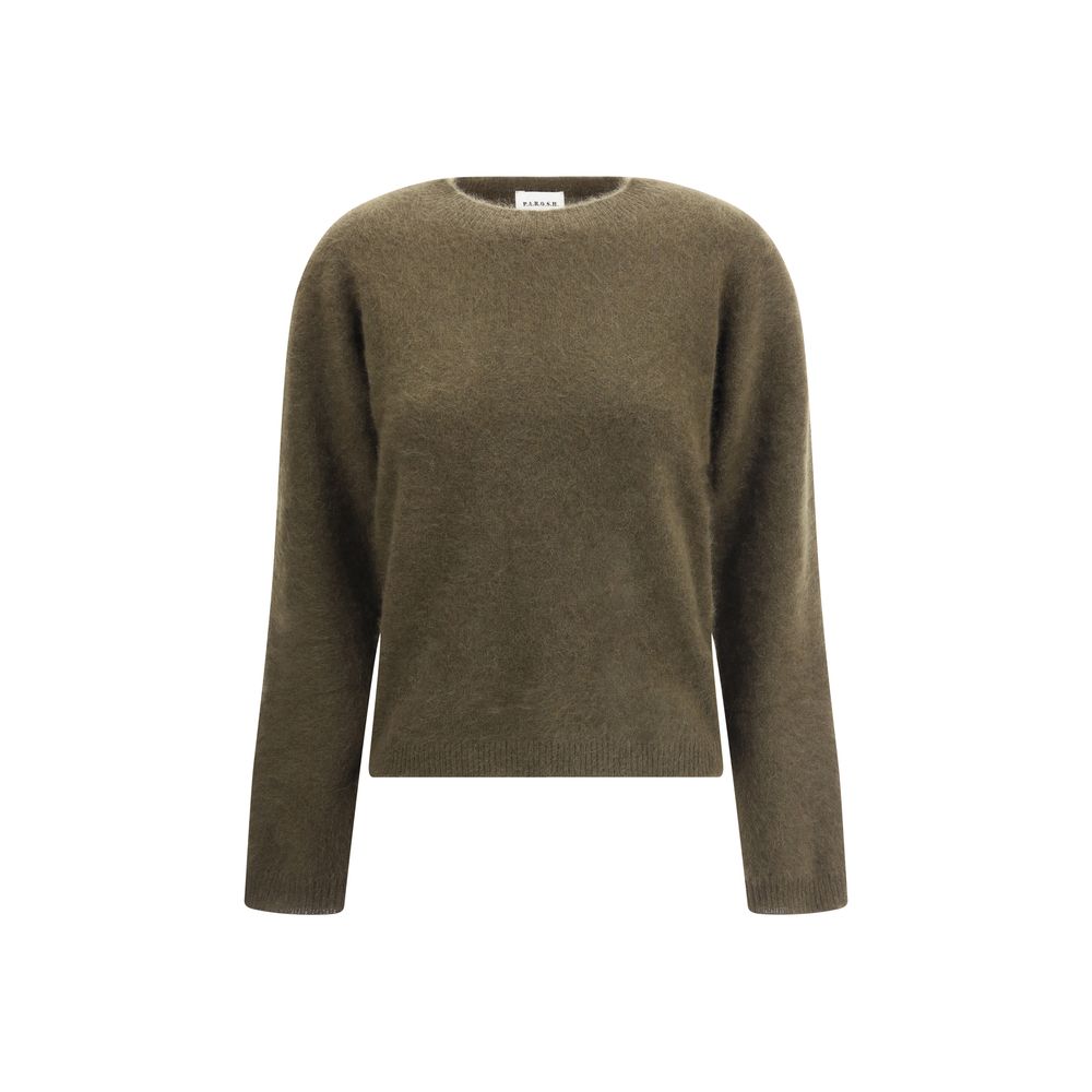 Green Raccoon Fur Sweatshirt