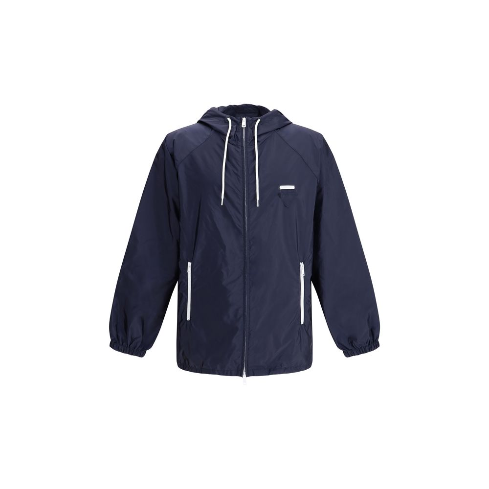 Blue Recycled Polyamide Shell Jacket