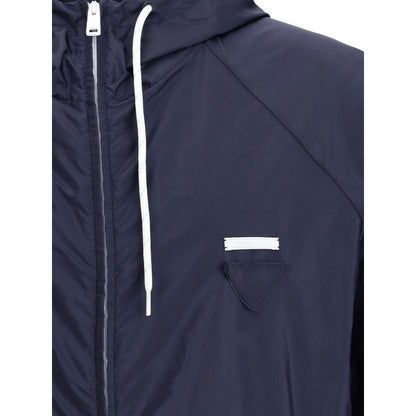 Blue Recycled Polyamide Shell Jacket