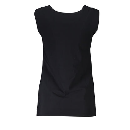 Black Elastane Tank Top