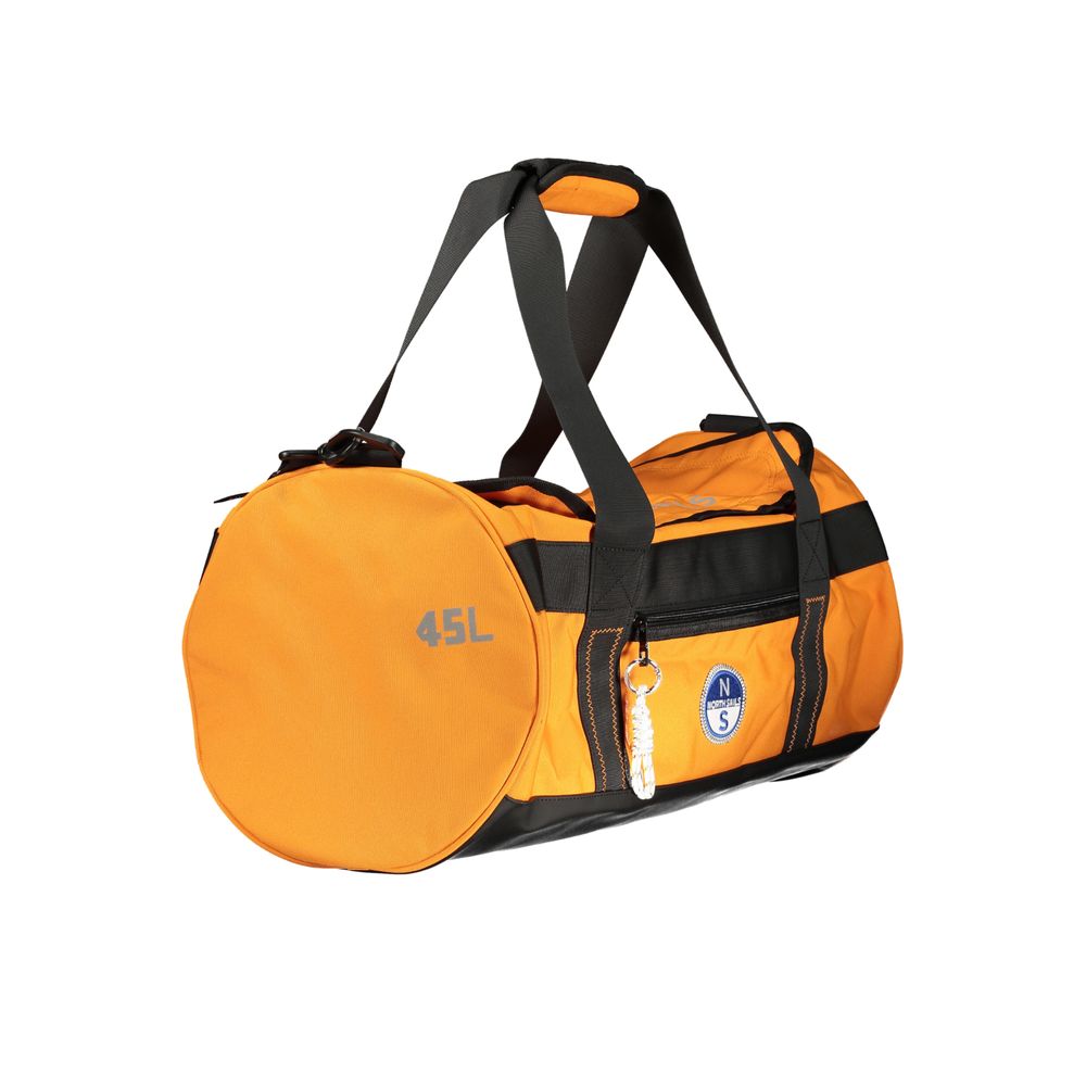 Orange Polyester Handbag