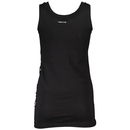Black Cotton Tank Top