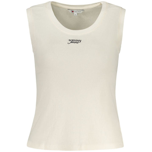 Beige Cotton Tank Top