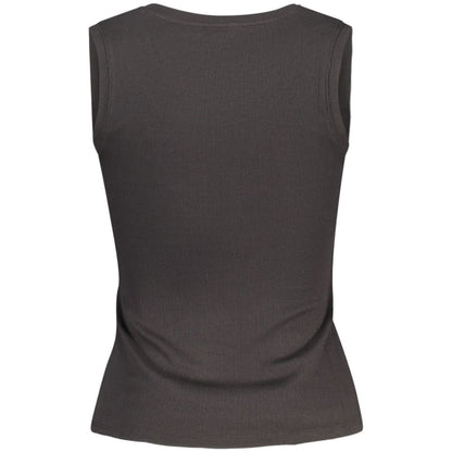 Black Cotton Tank Top