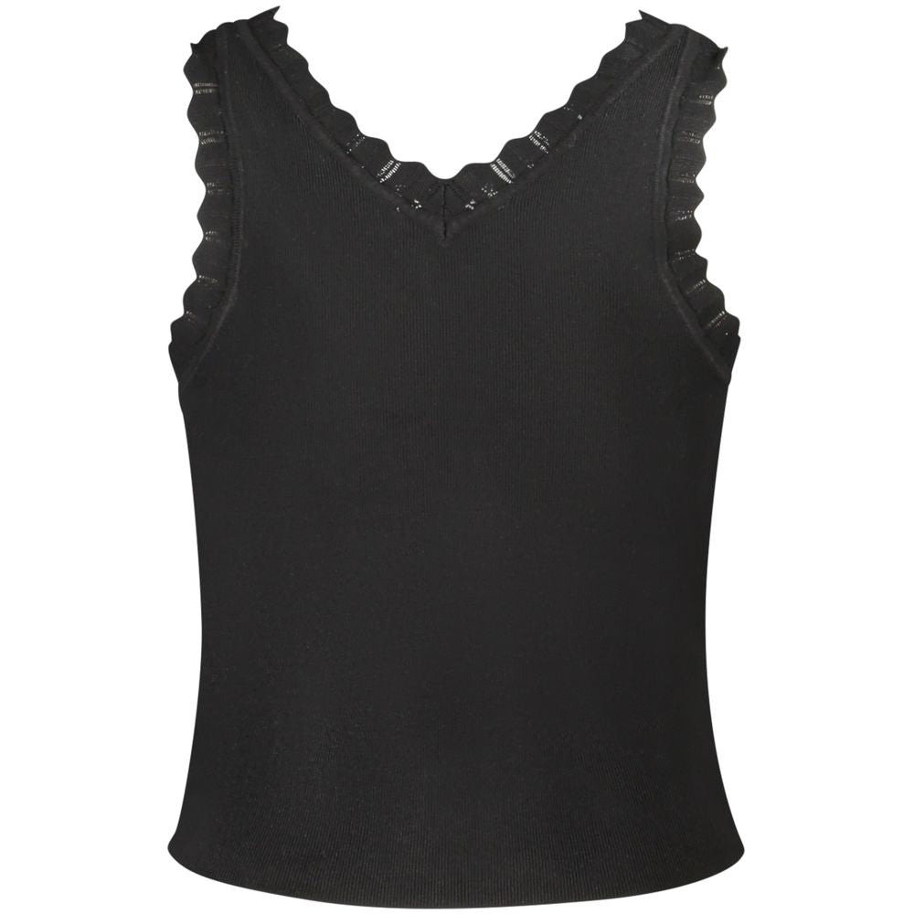 Black Viscose Tank Top