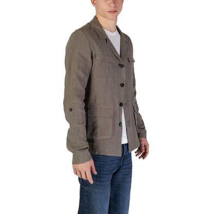 Green Linen Blazer