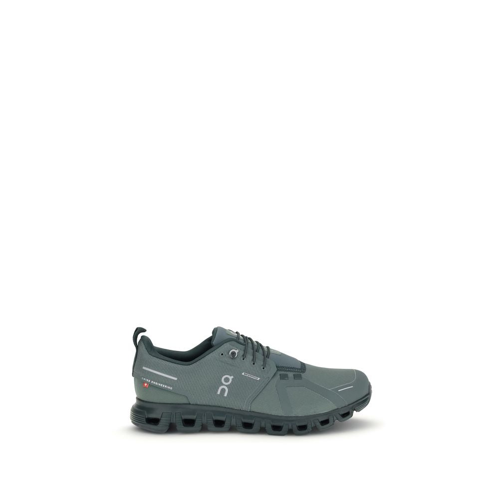 Green Fabric Athletic Sneakers