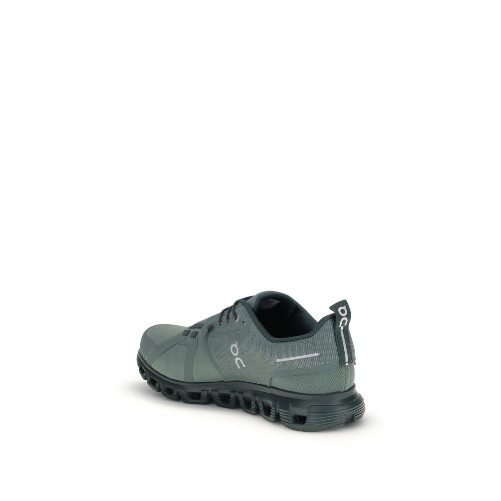 Green Fabric Athletic Sneakers