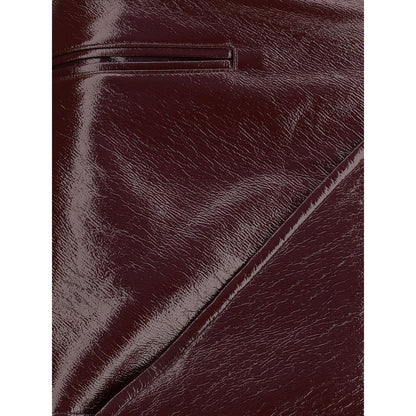 Bordeaux Cotton Mini Skirt