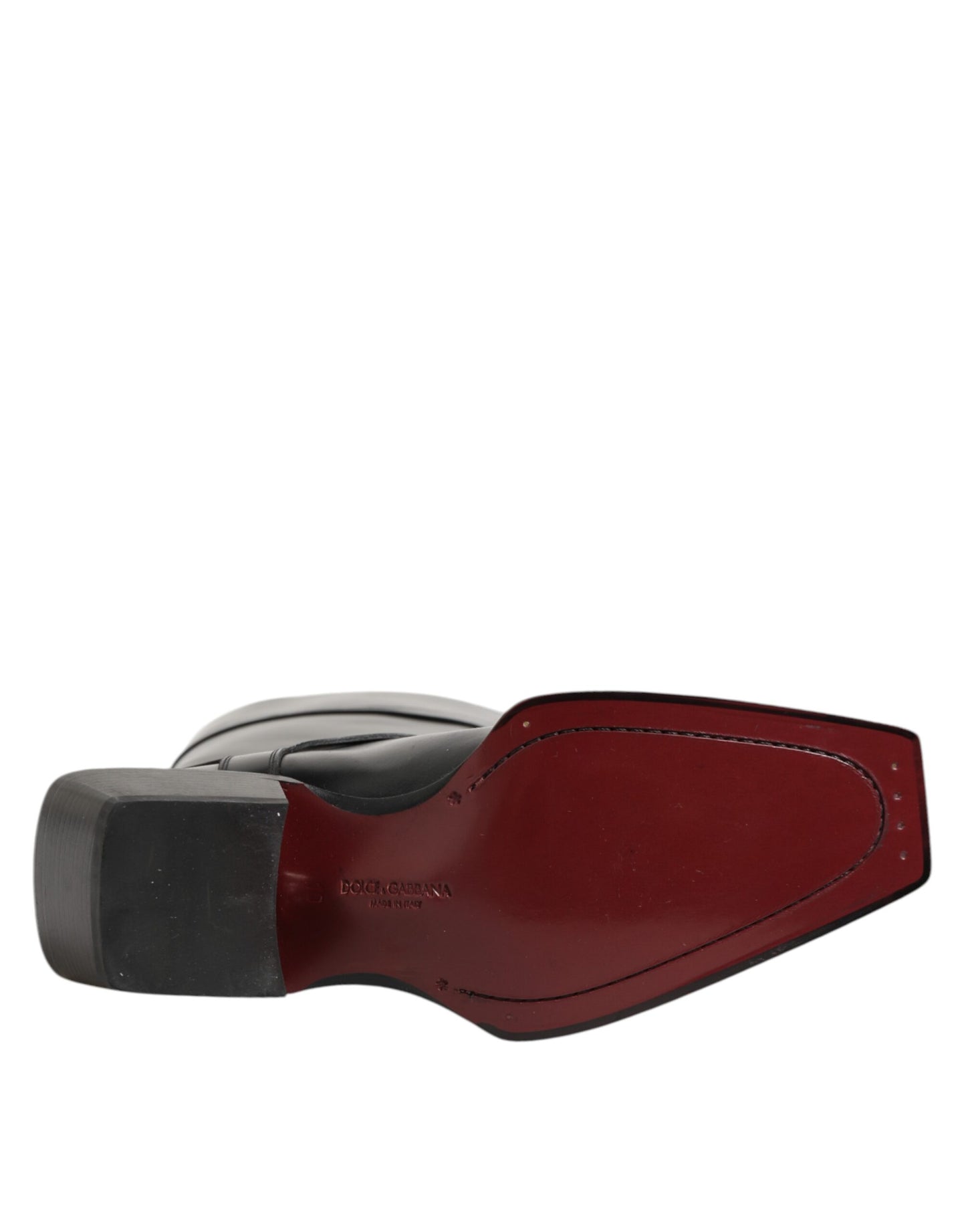 Black Logo Plaque Over The Calf Boots Shoes