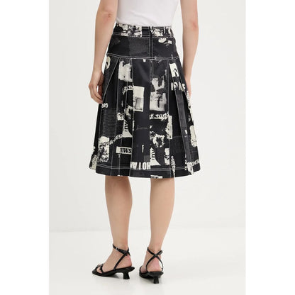 Black Cotton Skirt