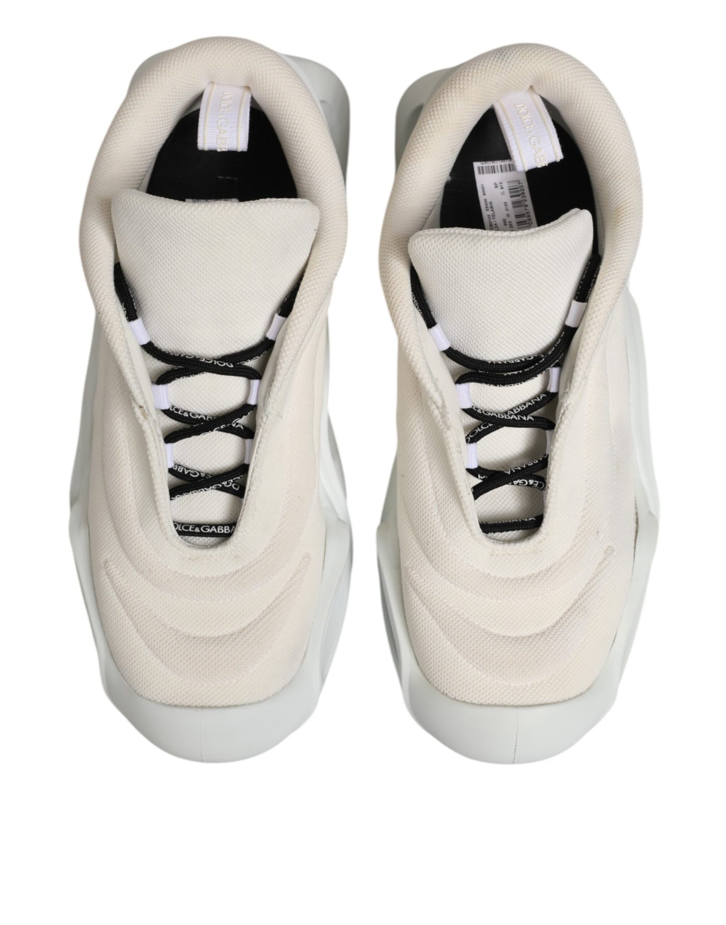 White Lace Up Wave Low Top Men Sneaker Shoes