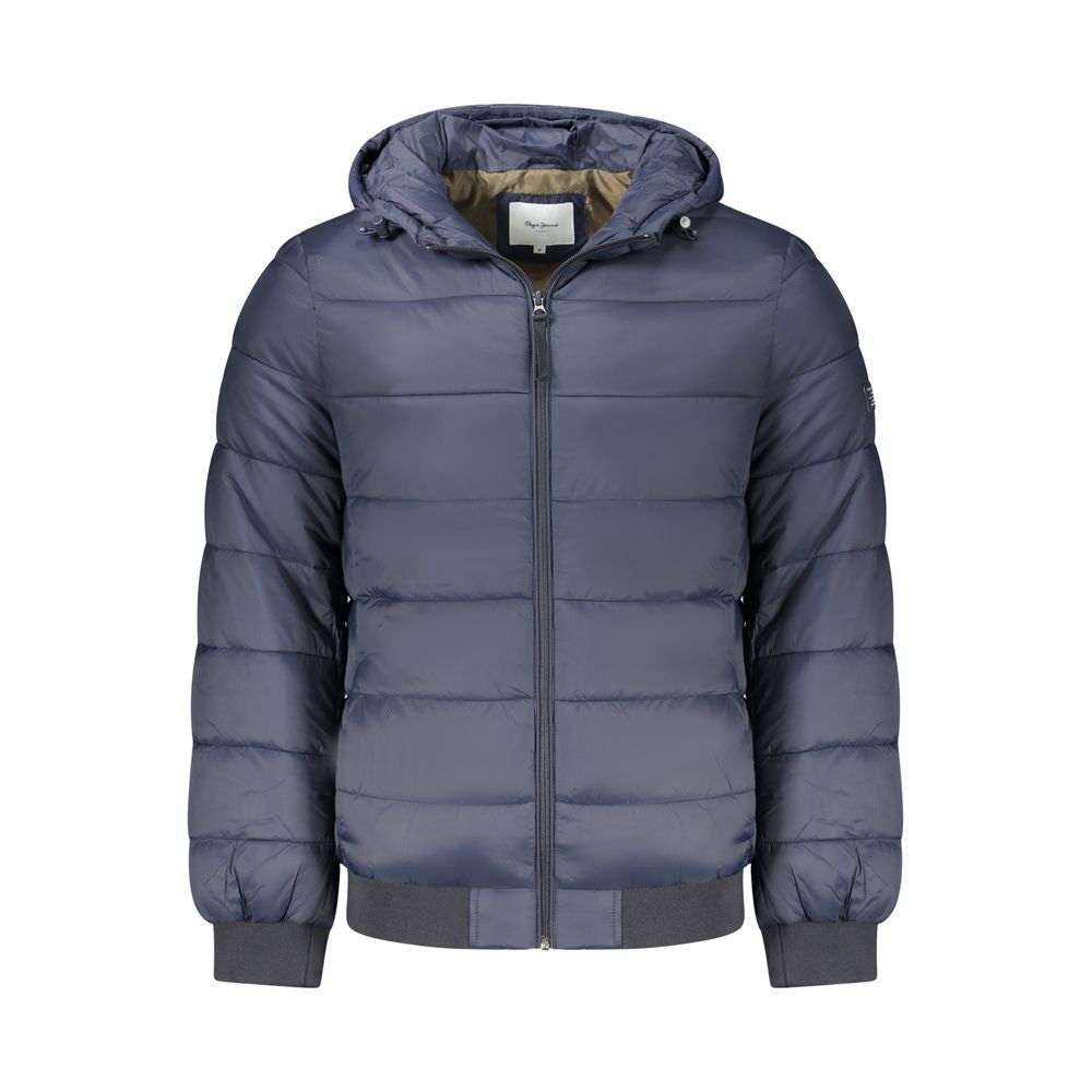 Blue Polyamide Jackets & Coat