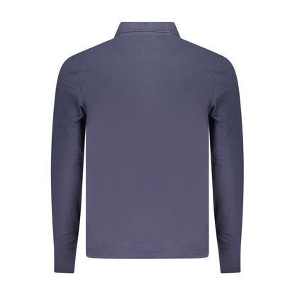 Blue Cotton Polo Shirt