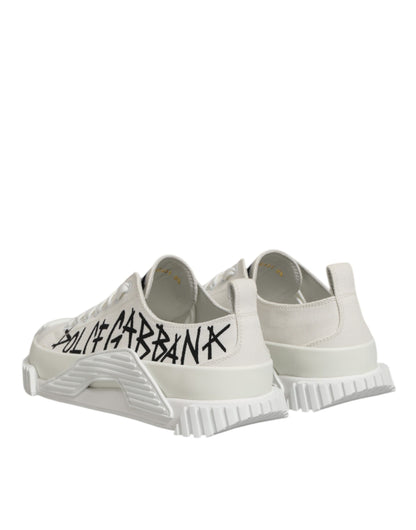 White Cotton NS1 Low Top Sneaker Shoes