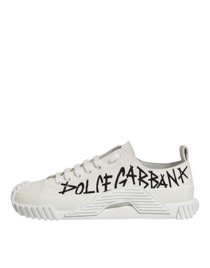 White Cotton NS1 Low Top Sneaker Shoes