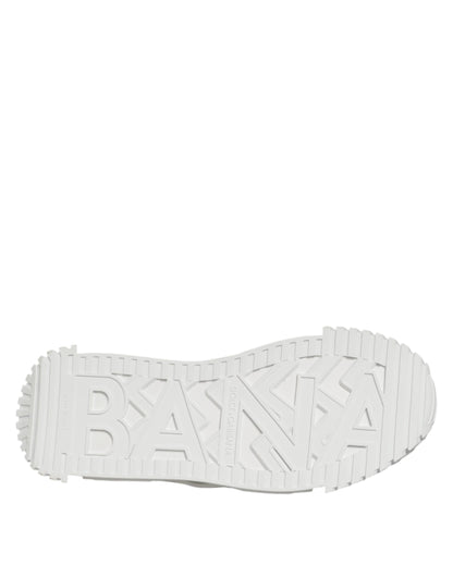White Cotton NS1 Low Top Sneaker Shoes