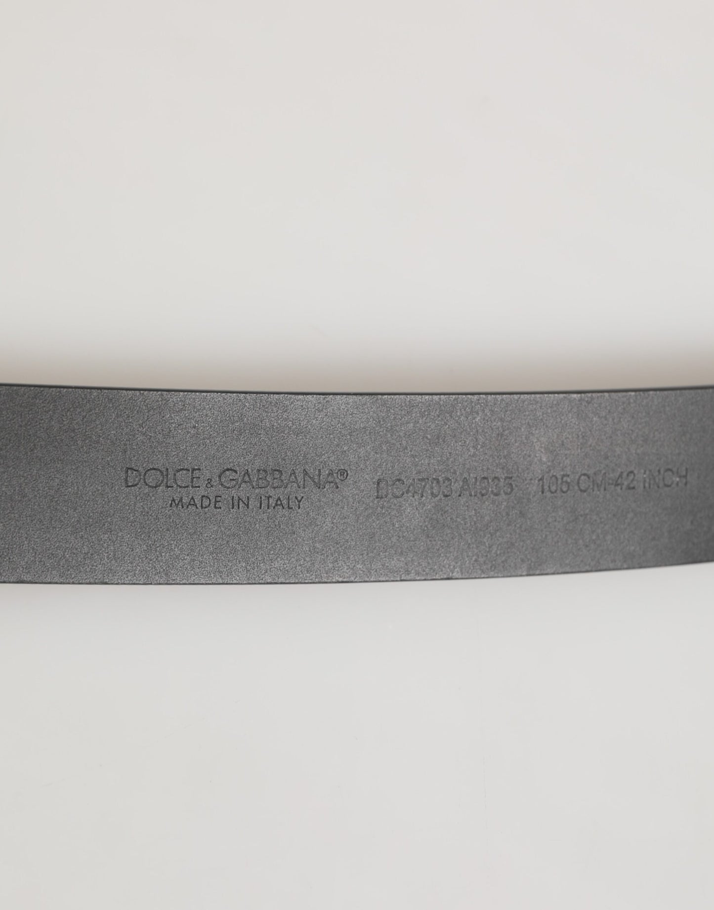 Black Leather Classic Metal Buckle Men Belt