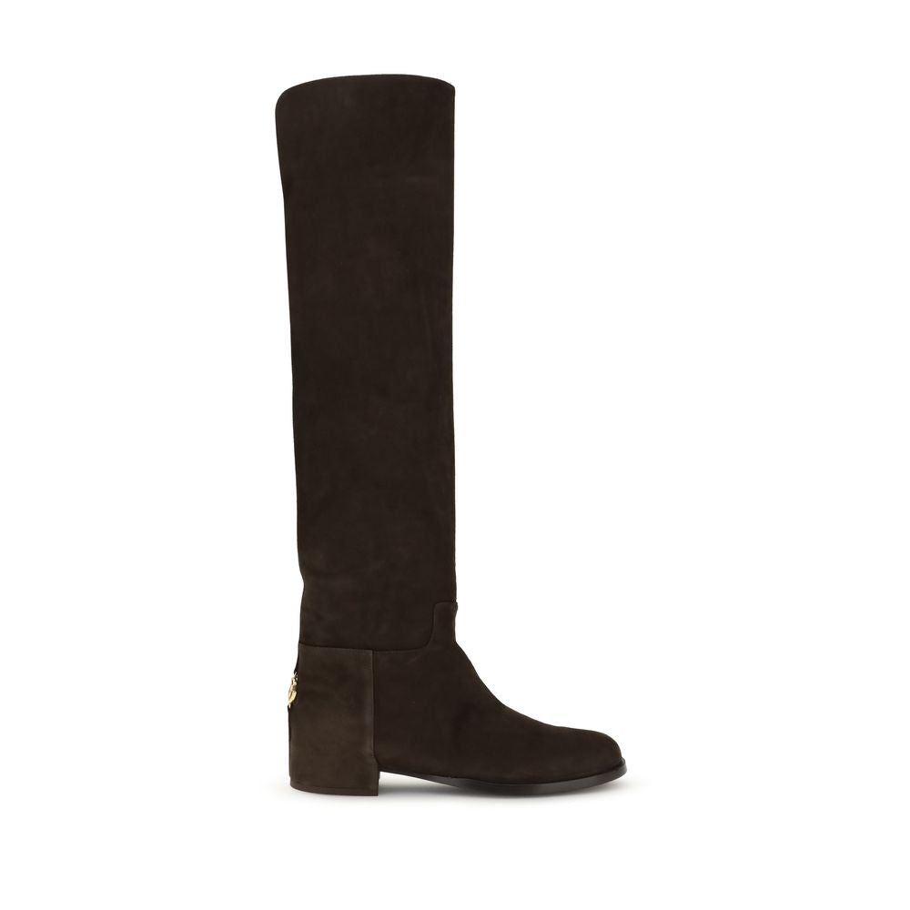 Brown Calf Leather Bos Taurus Ankle Boots