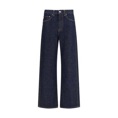 Blue Cotton Relaxed Fit Jeans