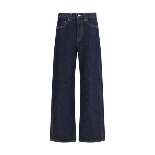 Blue Cotton Relaxed Fit Jeans