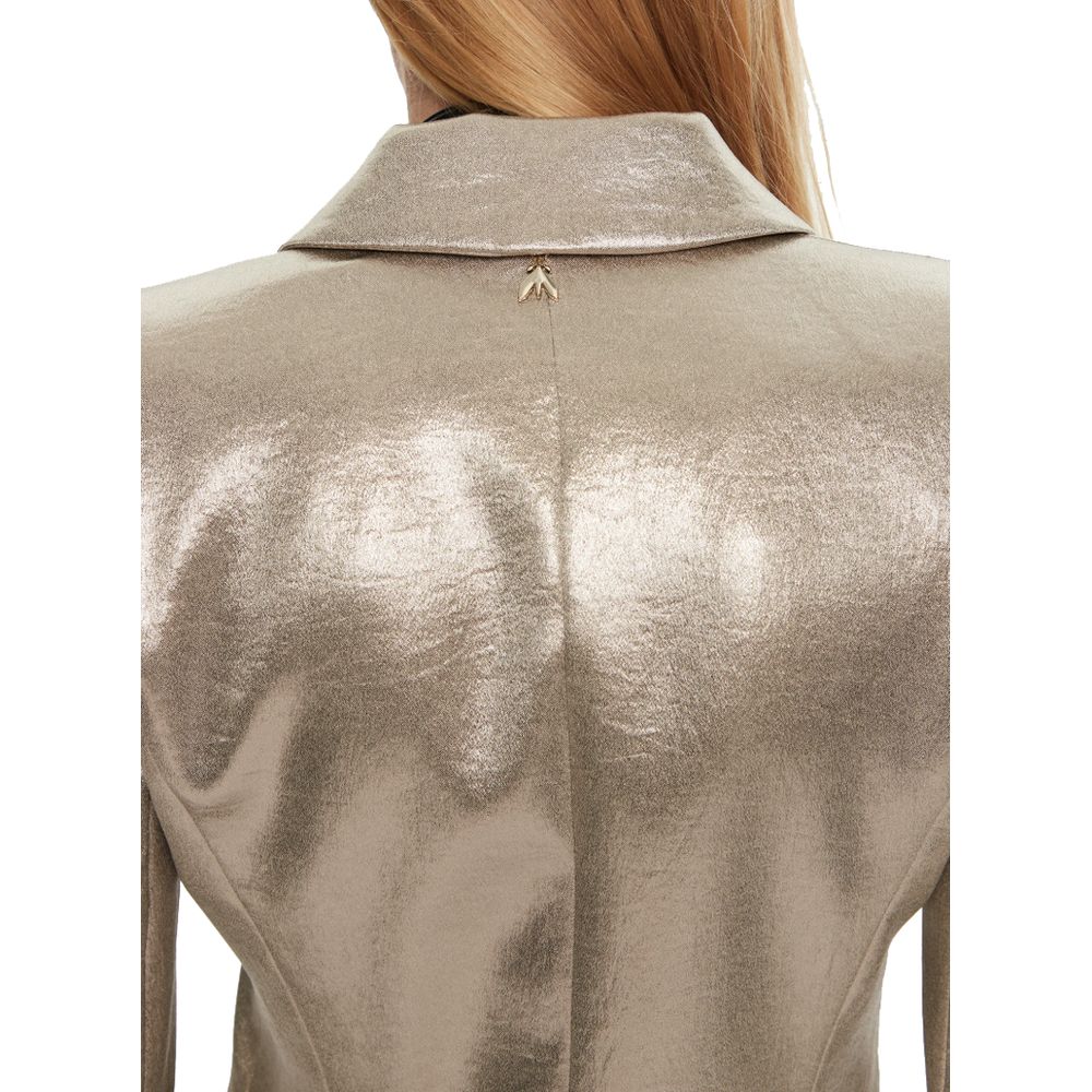 Yellow Polyester Blazer