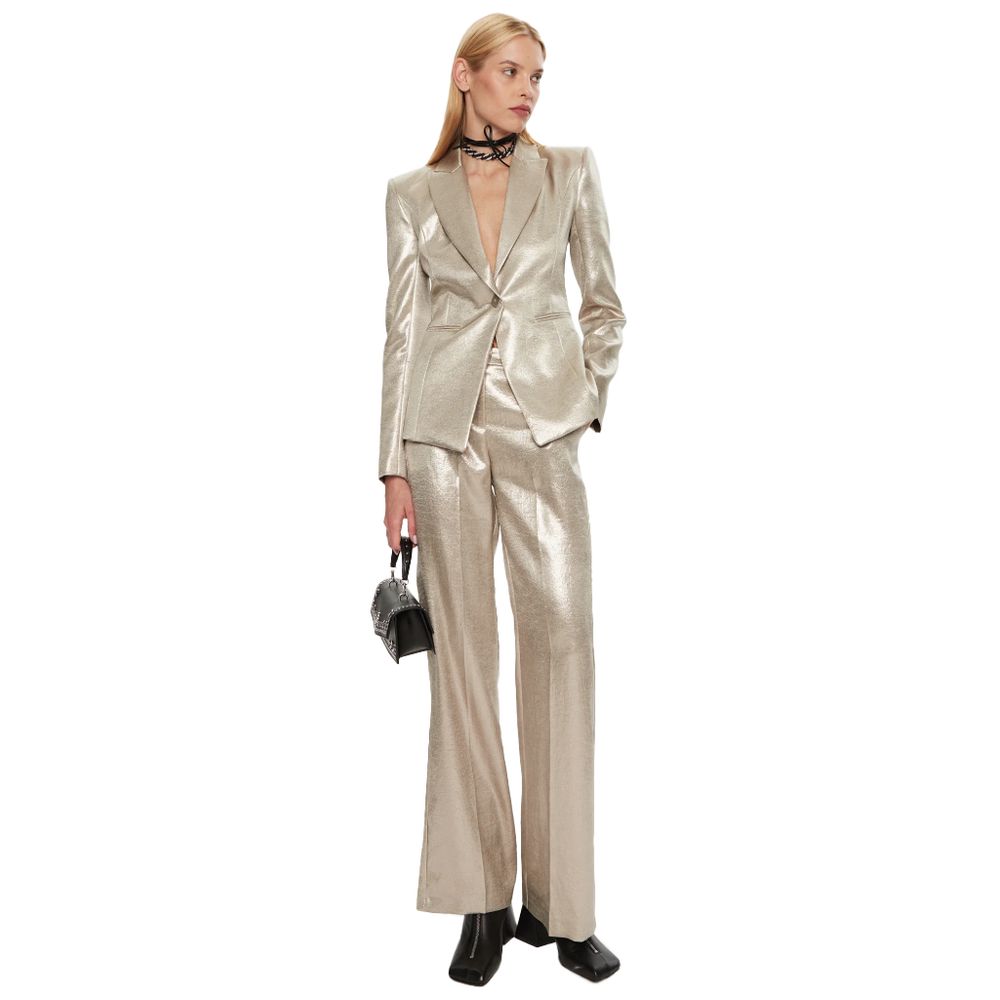 Yellow Polyester Blazer