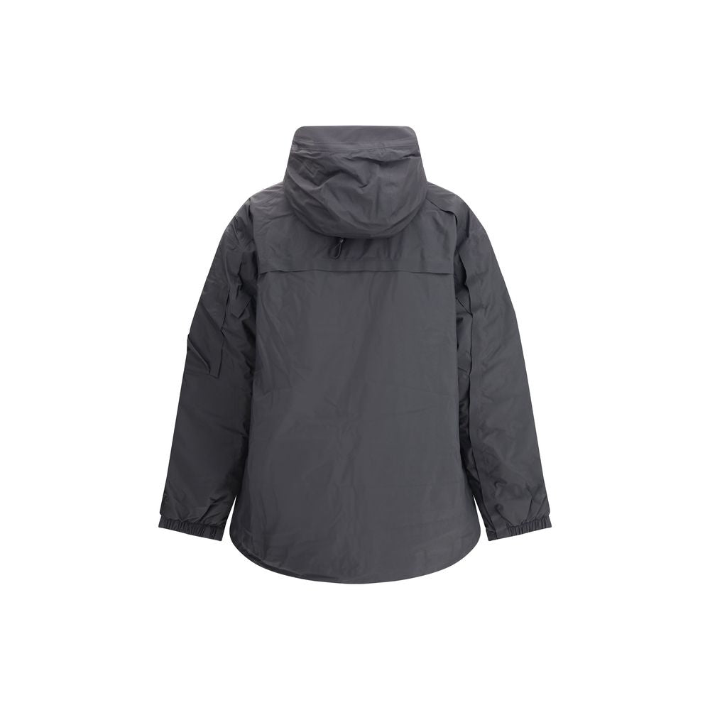 Black Polyester Shell Jacket