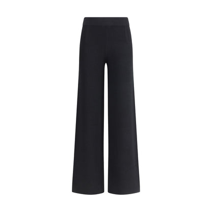 Black Viscose Casual Pants