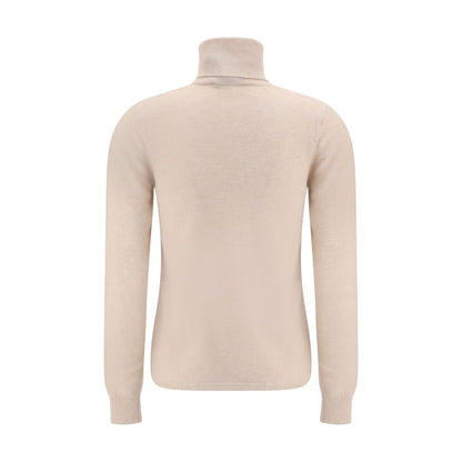 Beige Wool Turtleneck