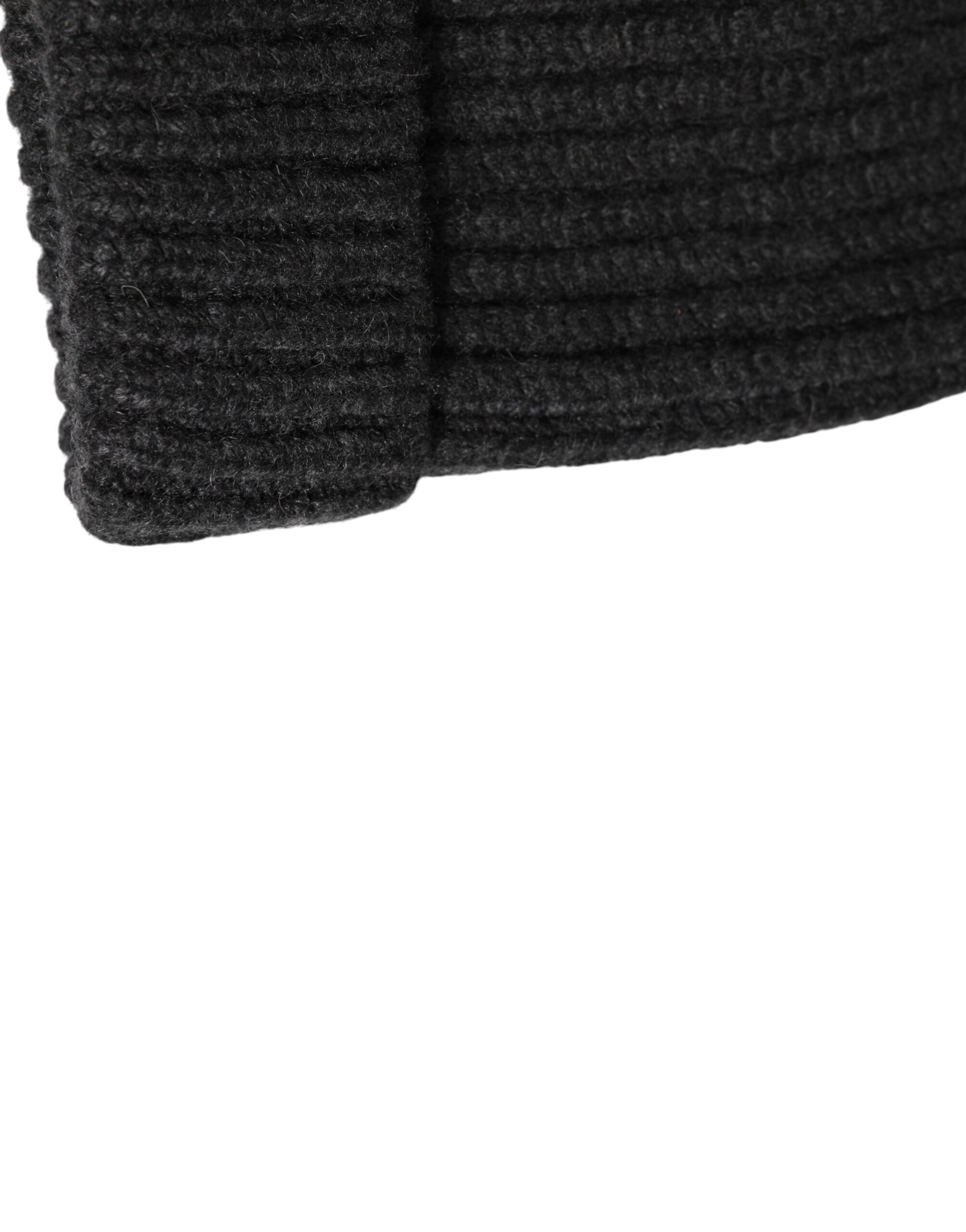 Black Cashmere Knitted Beanie Men Capello Hat