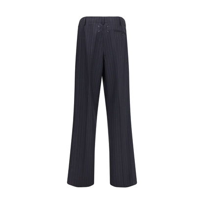 Gray Wool Casual Pants
