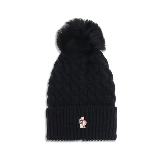 Black Fleece Wool Beanie