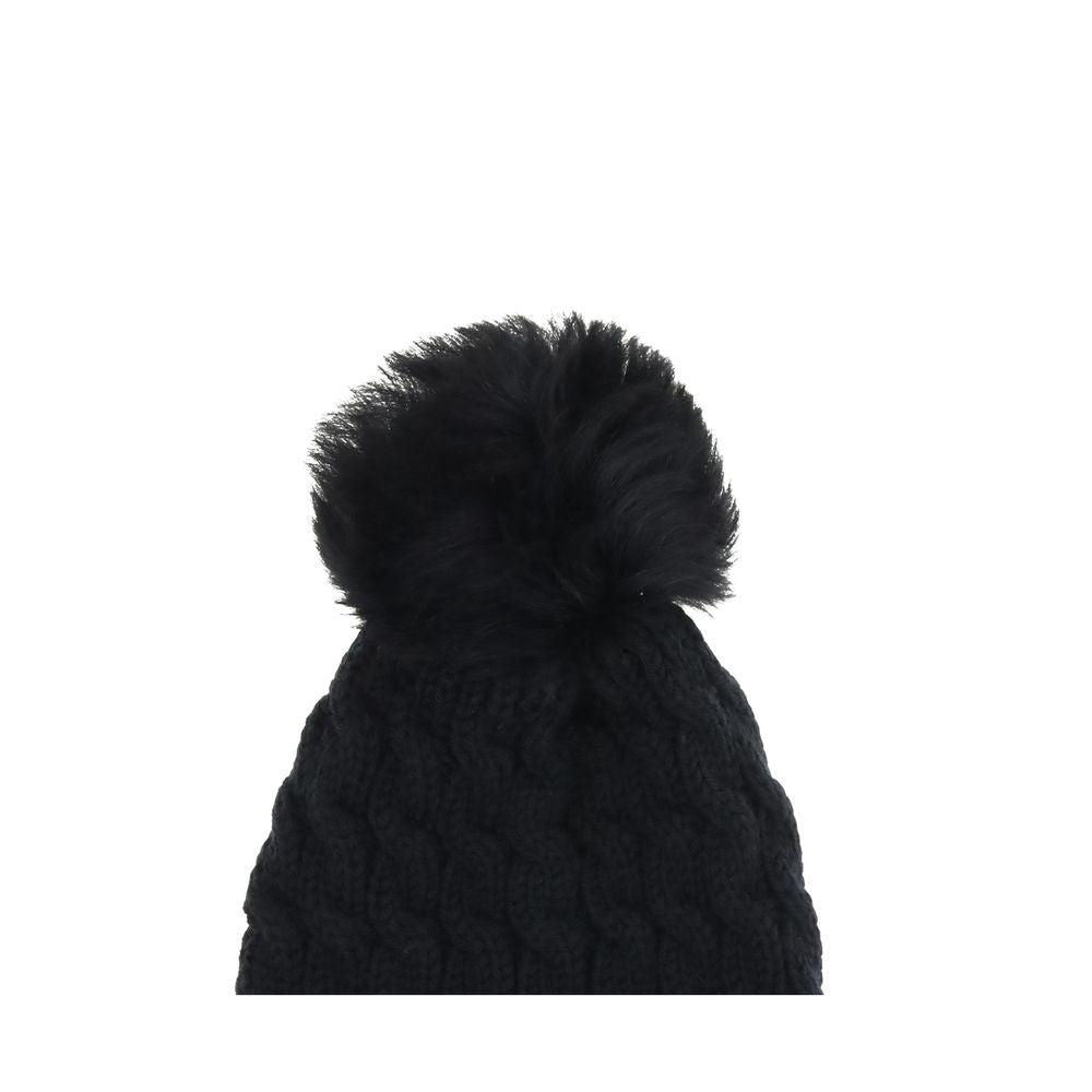 Black Fleece Wool Beanie