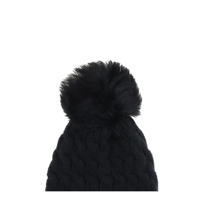 Black Fleece Wool Beanie
