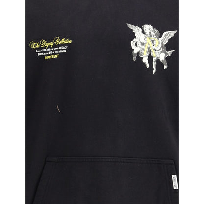 Black Cotton Sweatshirt