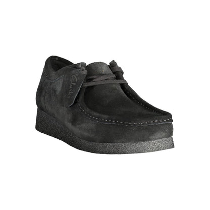 Black Leather Men Sneaker
