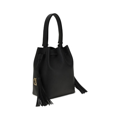 Black Leather Shoulder Bag